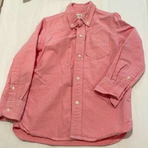 Gap long sleeve button down kids shirt size xs
